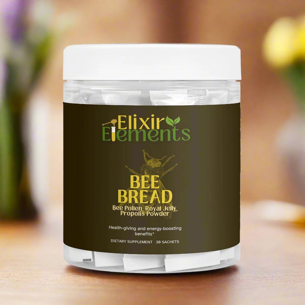 Bee Bread Powder - Fortified with Propolis, Royal Jelly & Vitamin C ...